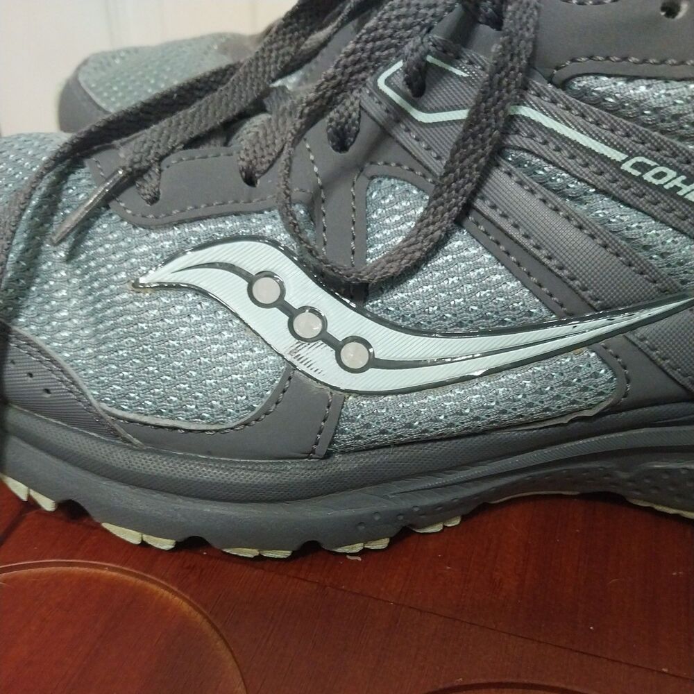 Saucony Women Cohesion II running shoes, Grey w/Teal S10428-1 Size 10W preowned - Picture 7 of 8
